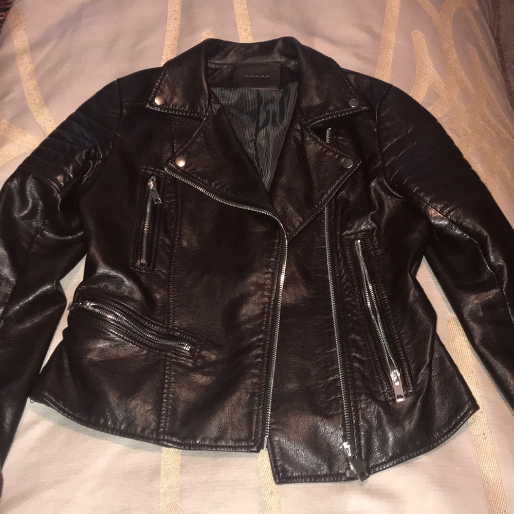 Vegan Leather Moto Jacket